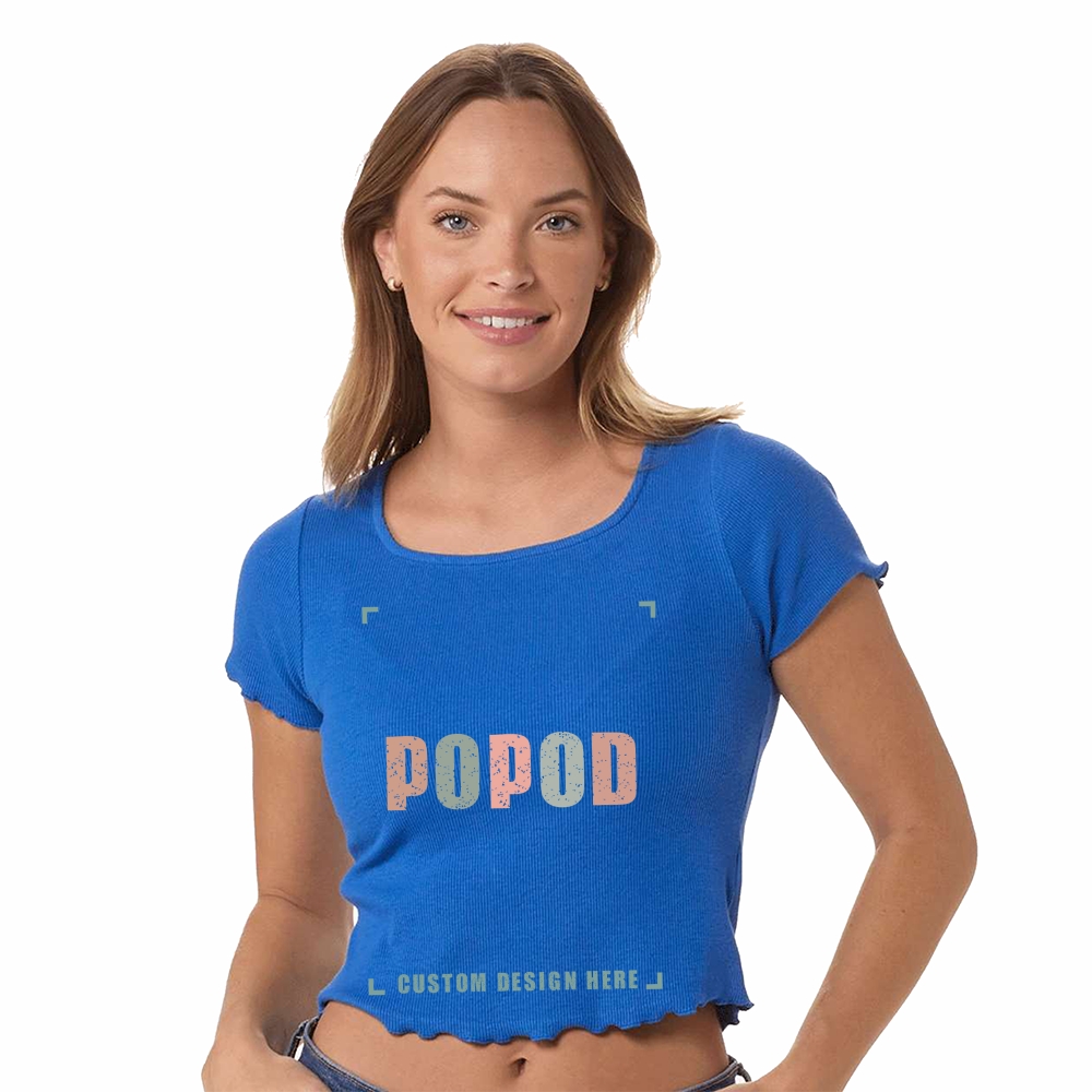 9 Colors Women's ribbed short sleeves PP1698