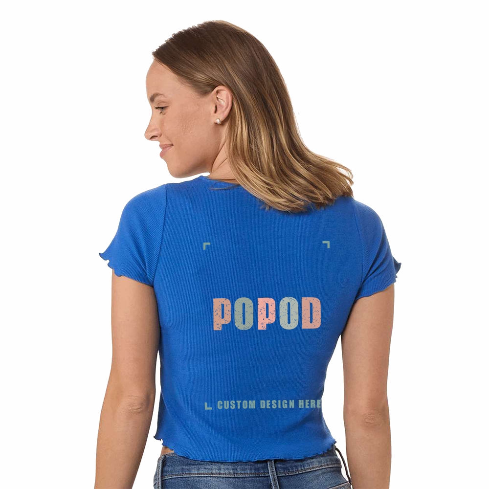 9 Colors Women's ribbed short sleeves PP1698