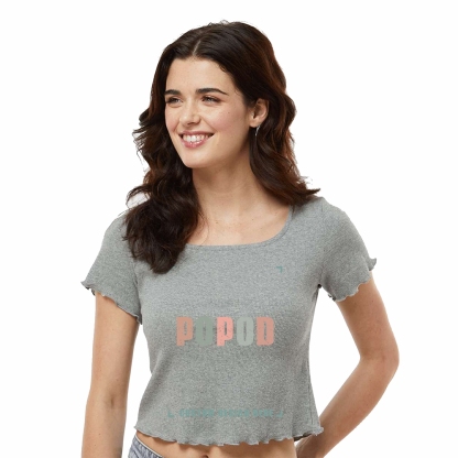 9 Colors Women's ribbed short sleeves PP1698