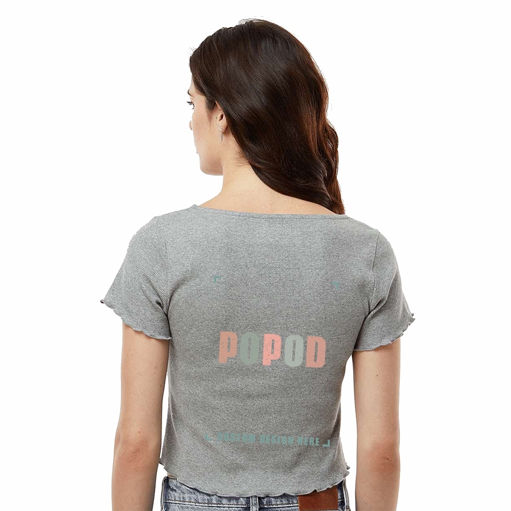 9 Colors Women's ribbed short sleeves PP1698