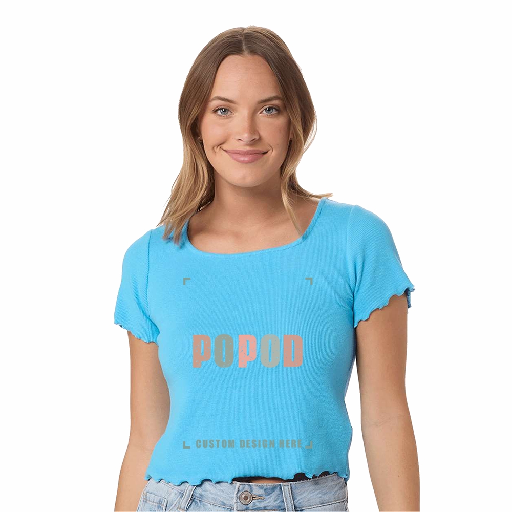 9 Colors Women's ribbed short sleeves PP1698