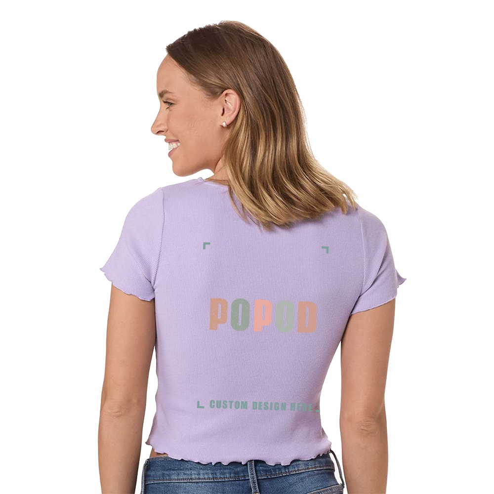 9 Colors Women's ribbed short sleeves PP1698