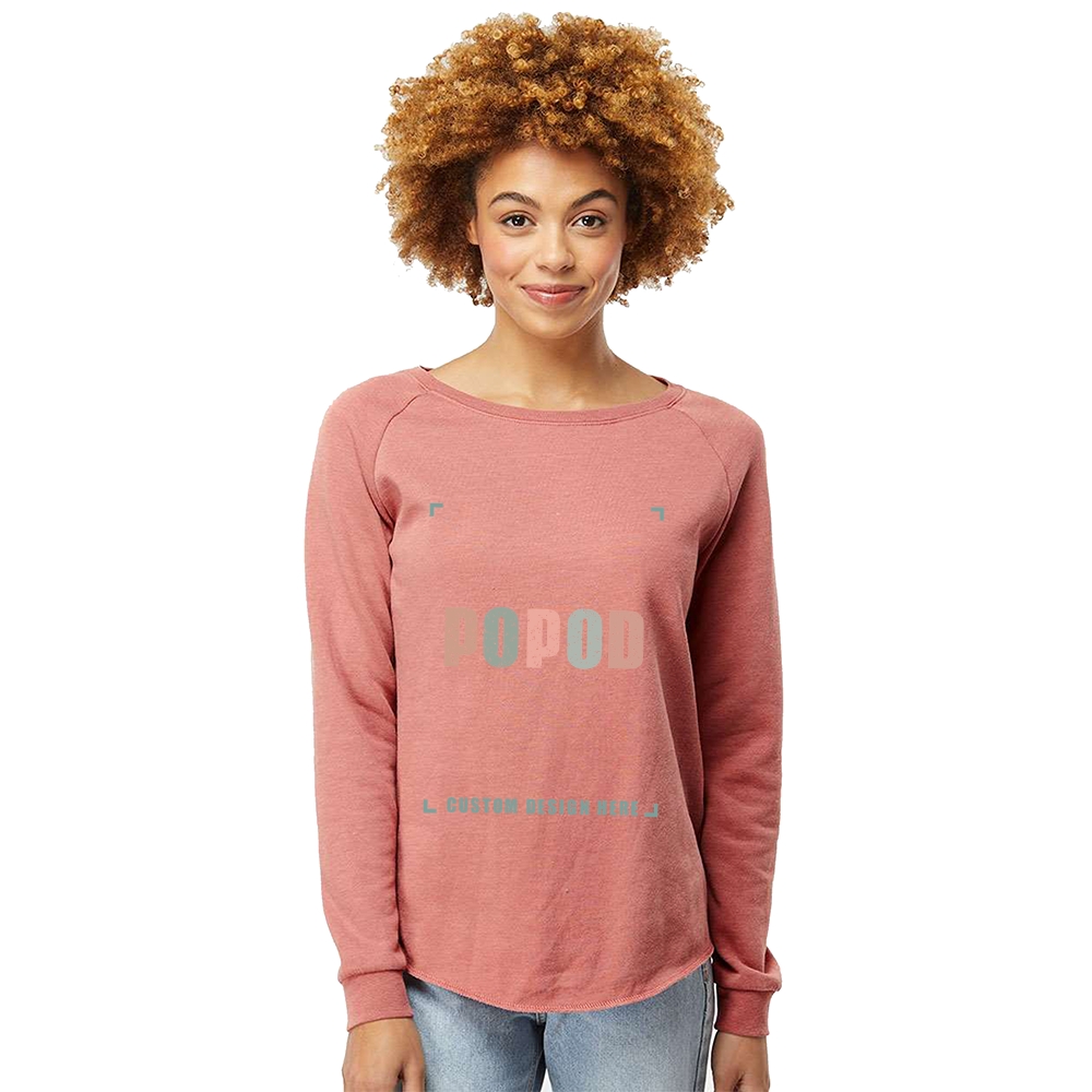 7 Colors Women's Wave Wash Crewneck Sweatshirt