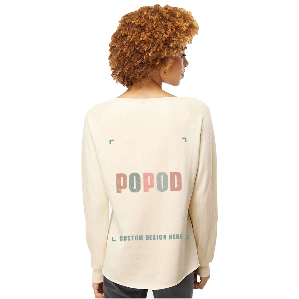 7 Colors Women's Wave Wash Crewneck Sweatshirt