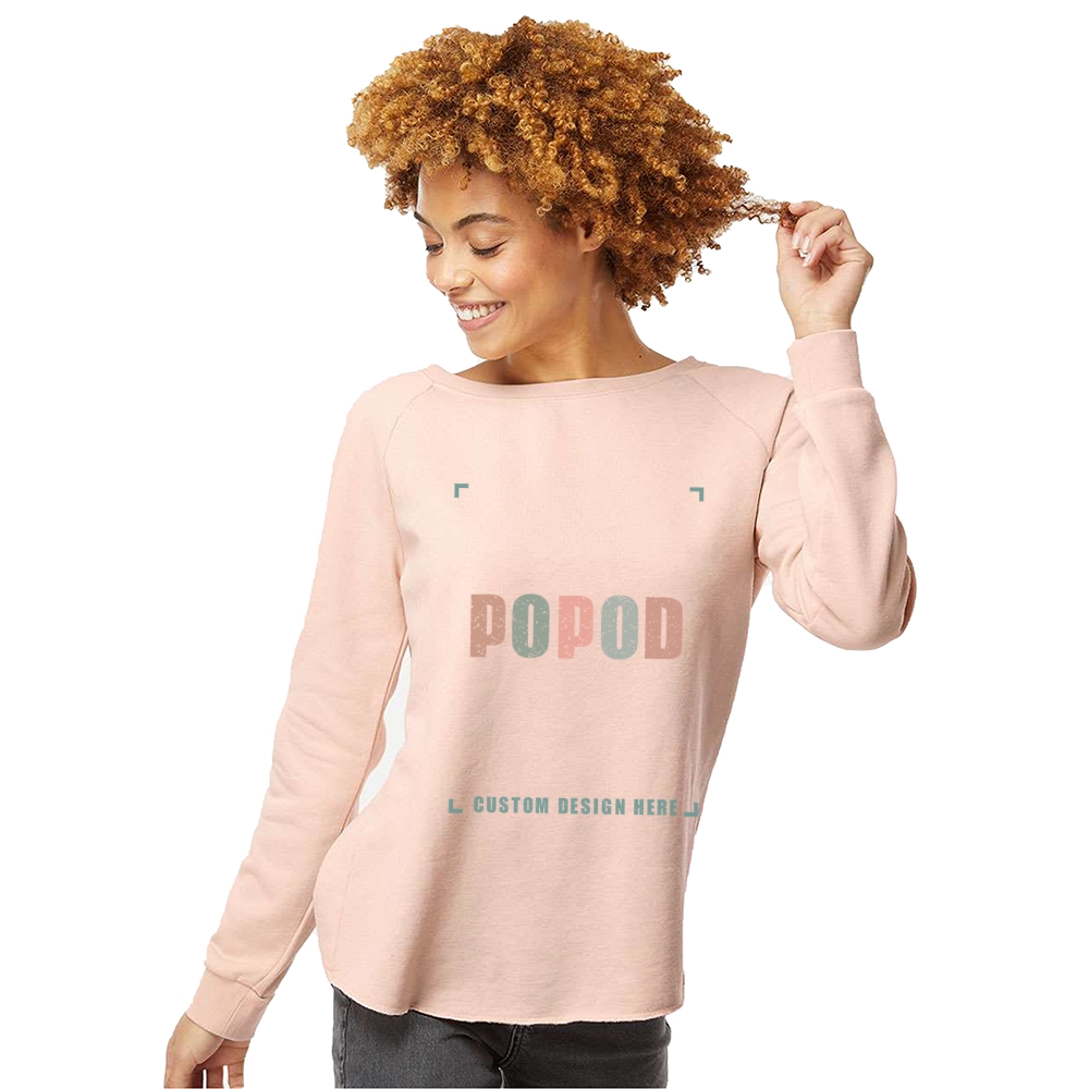 7 Colors Women's Wave Wash Crewneck Sweatshirt
