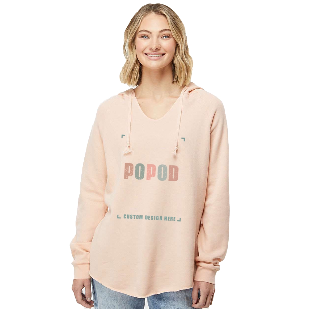 7 Colors  Women’s V-neck Hooded Sweatshirt PP4142