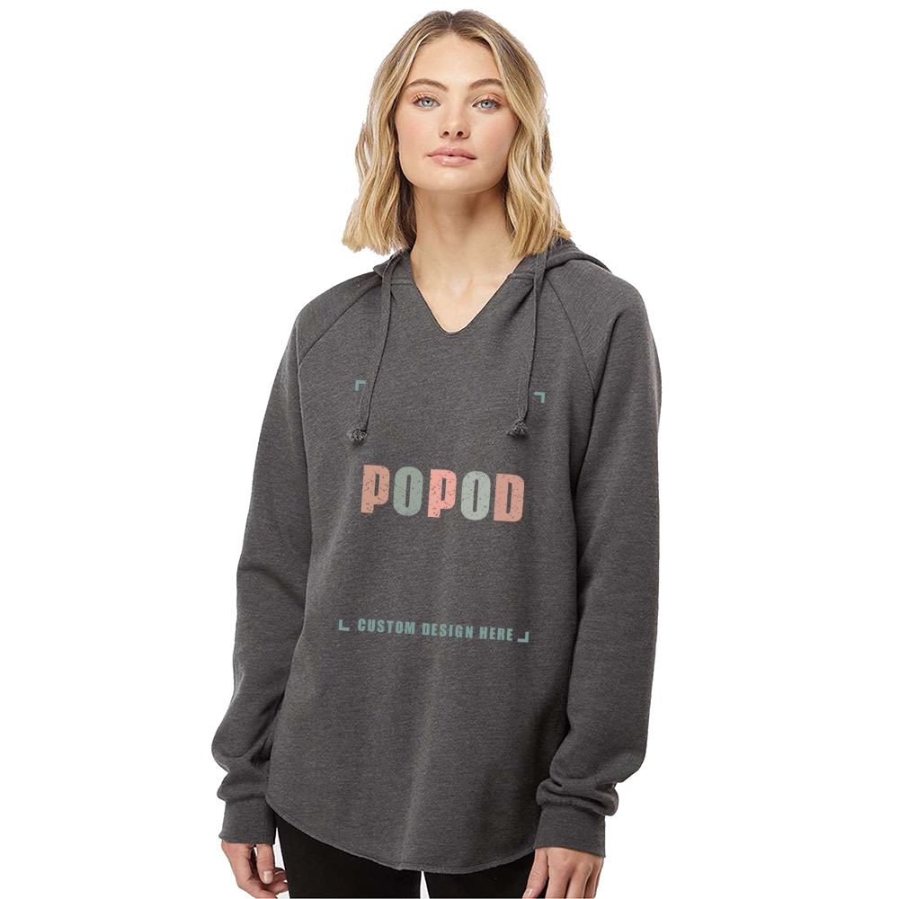 7 Colors Women’s V-neck Hooded Sweatshirt PP4142