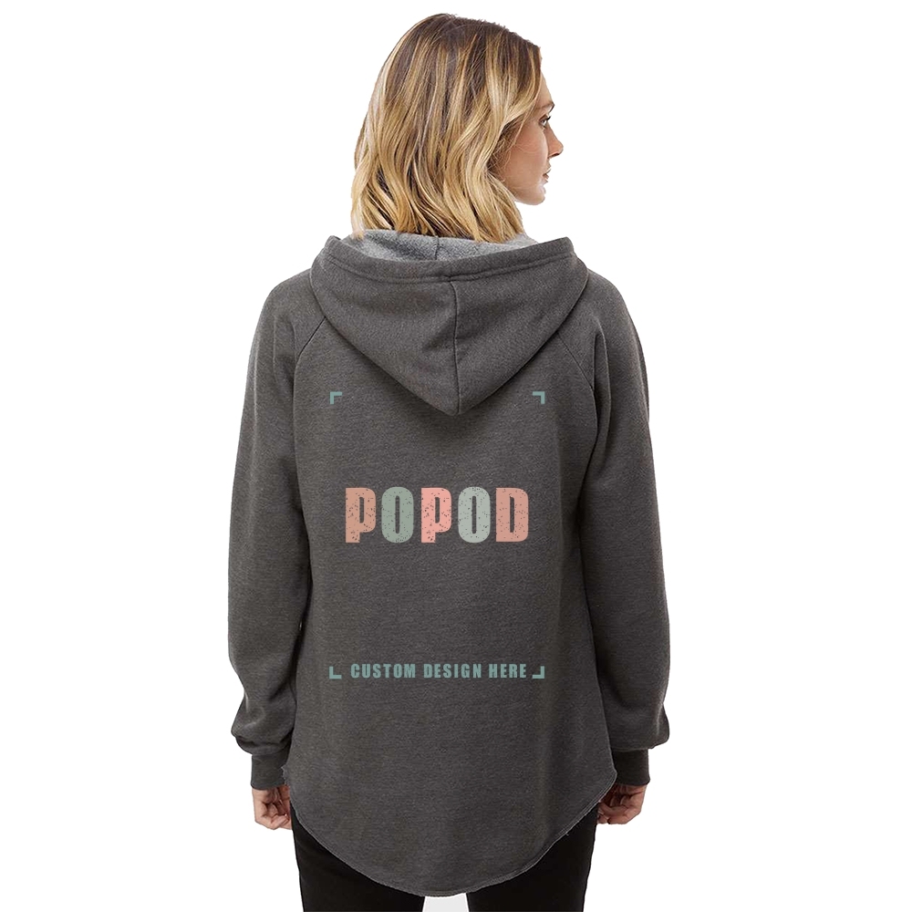 7 Colors  Women’s V-neck Hooded Sweatshirt PP4142