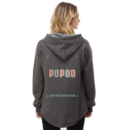 7 Colors  Women’s V-neck Hooded Sweatshirt PP4142