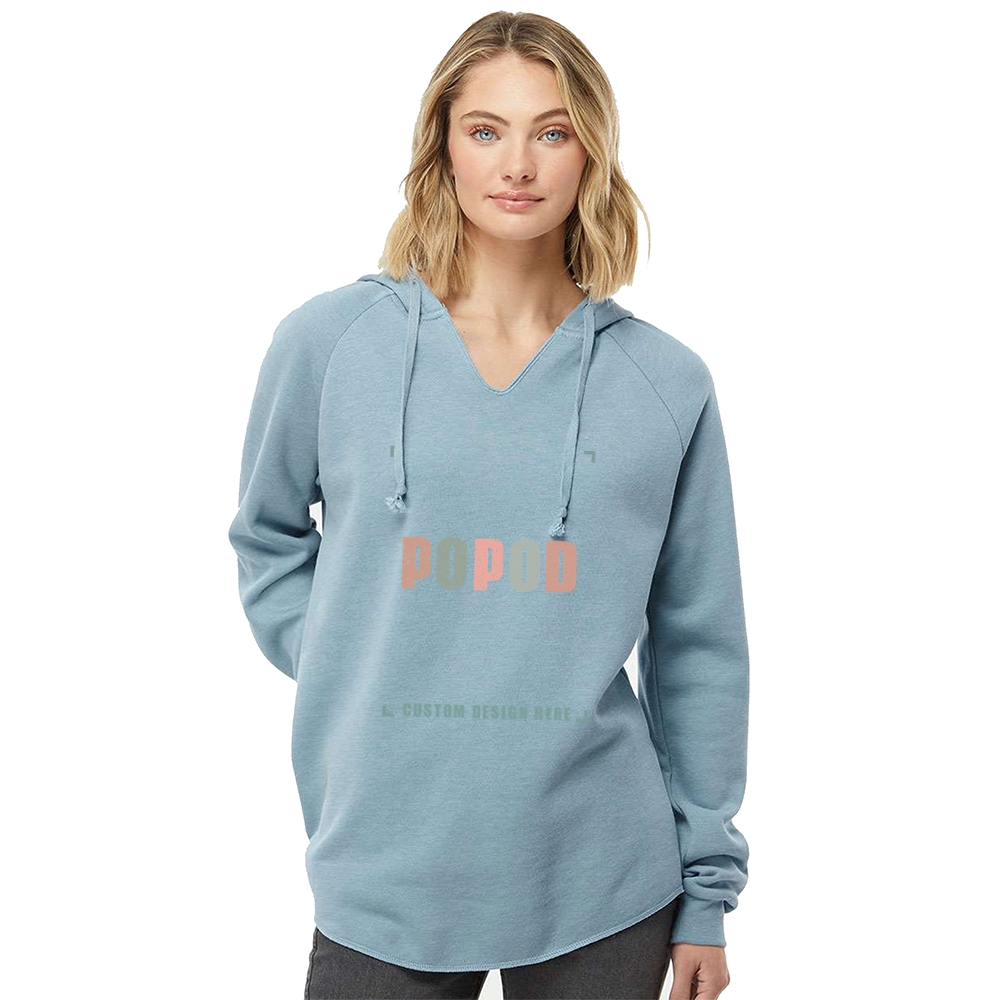 7 Colors Women’s V-neck Hooded Sweatshirt PP4142