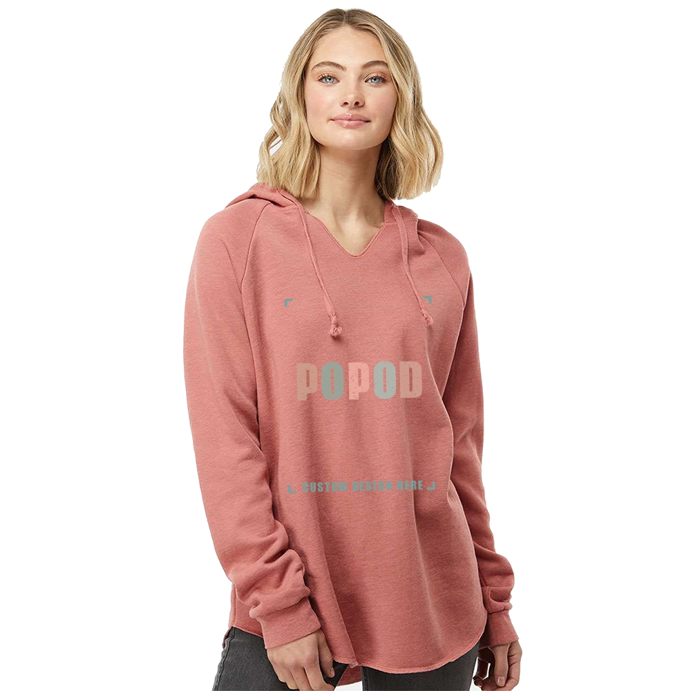 7 Colors Women’s V-neck Hooded Sweatshirt PP4142