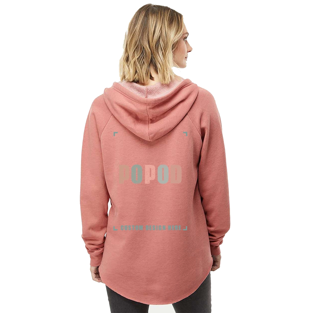7 Colors  Women’s V-neck Hooded Sweatshirt PP4142