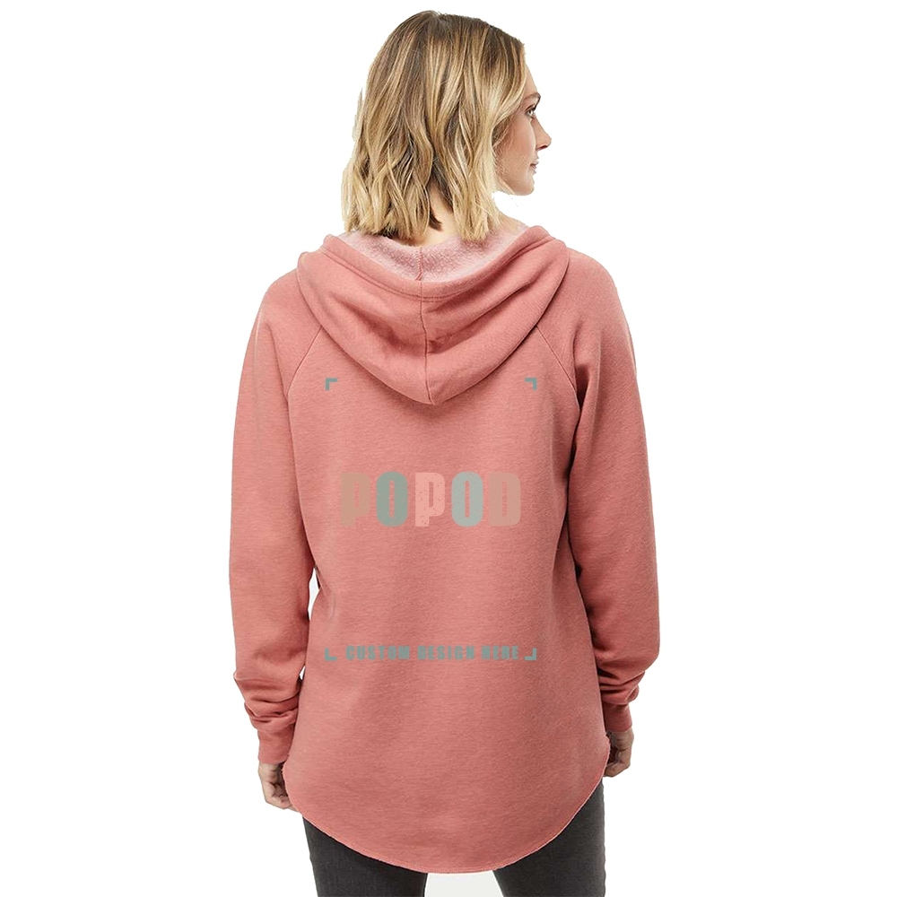 7 Colors  Women’s V-neck Hooded Sweatshirt PP4142