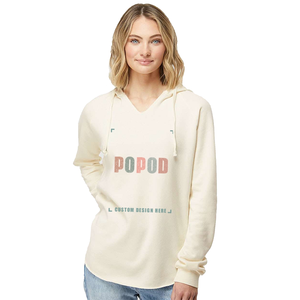 7 Colors  Women’s V-neck Hooded Sweatshirt PP4142
