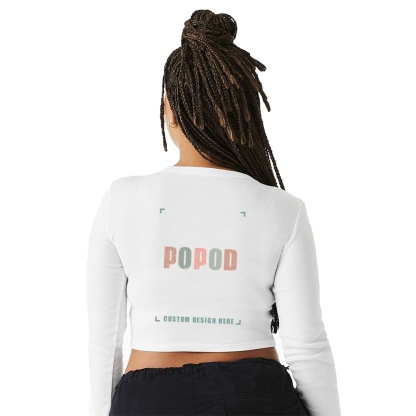 5 Colors Women's Micro Rib Long Sleeve Baby Tee PP4189