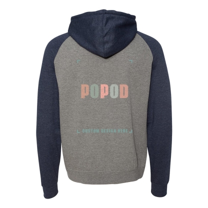 5 Colors Unisex Raglan Hooded Sweatshirt PP9721