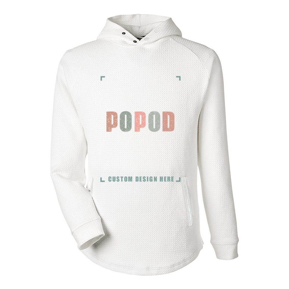 5 Colors Unisex Soft Waffle Hooded Pullover PP3916