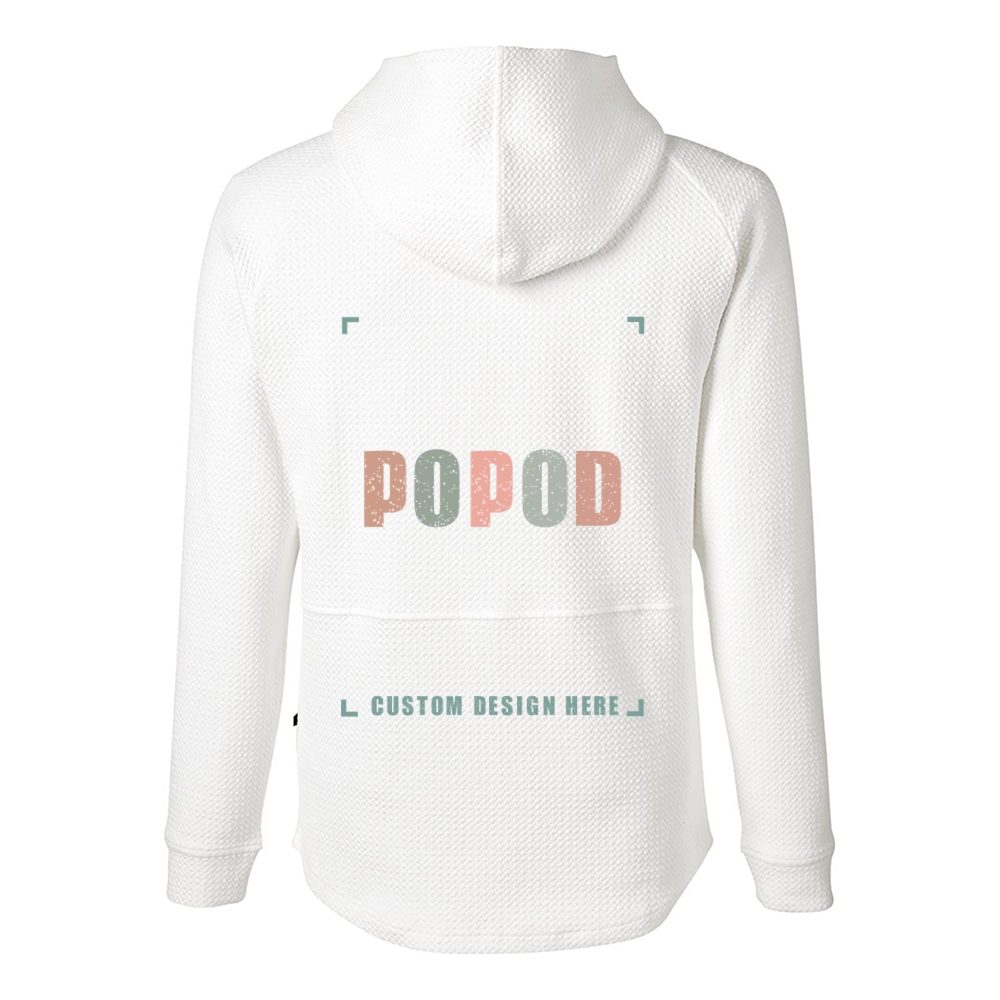 5 Colors Unisex Soft Waffle Hooded Pullover PP3916