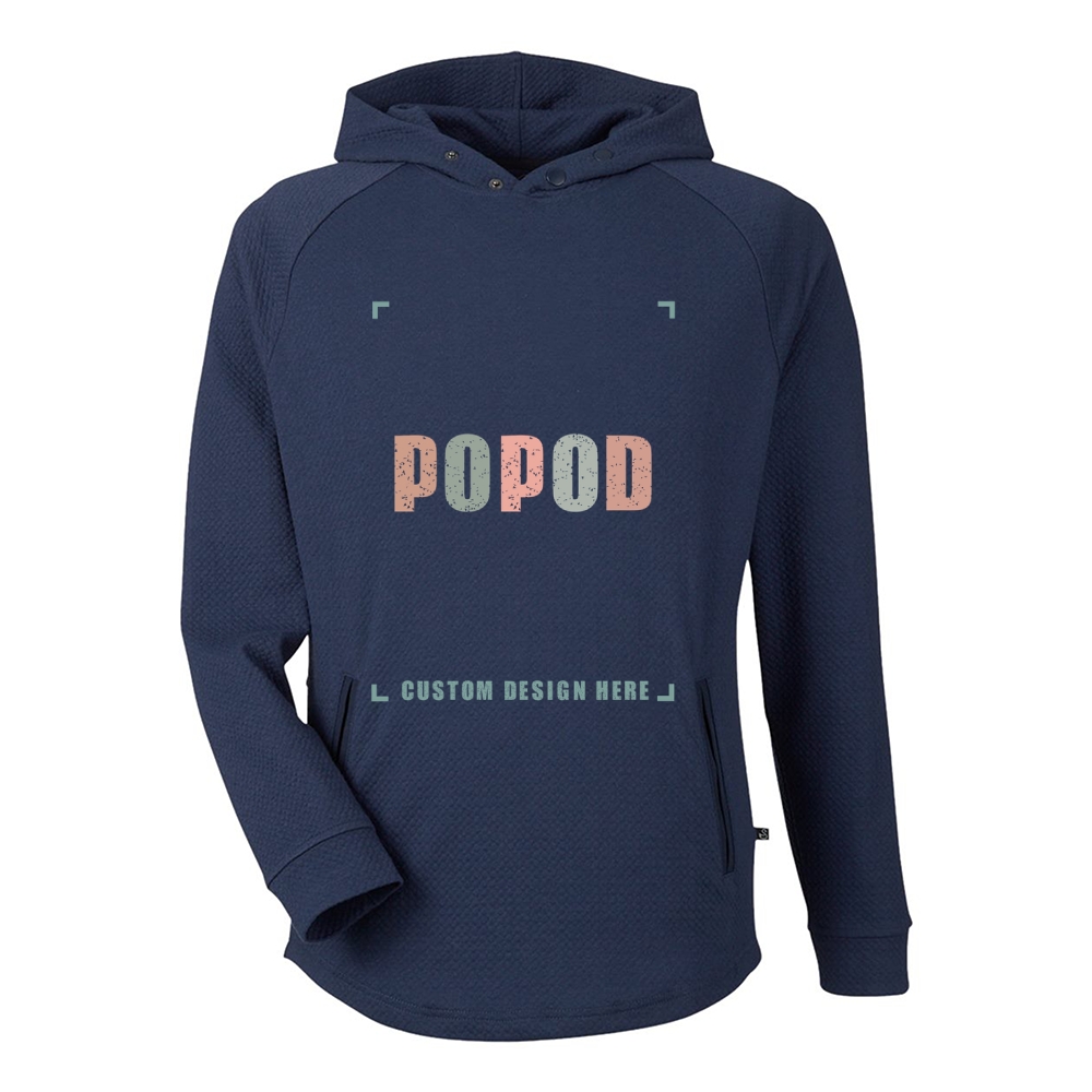 5 Colors Unisex Soft Waffle Hooded Pullover PP3916