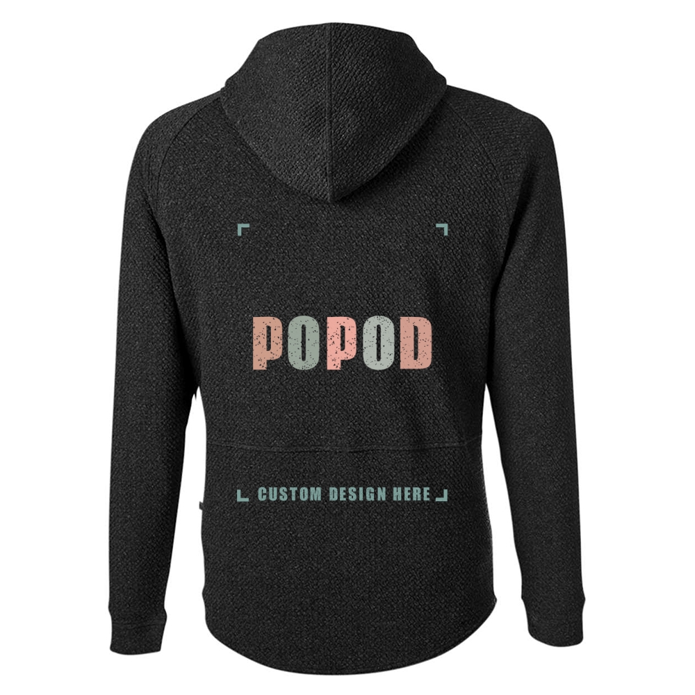 5 Colors Unisex Soft Waffle Hooded Pullover PP3916