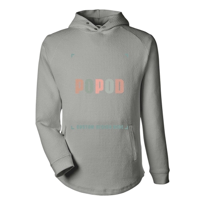 5 Colors Unisex Soft Waffle Hooded Pullover PP3916