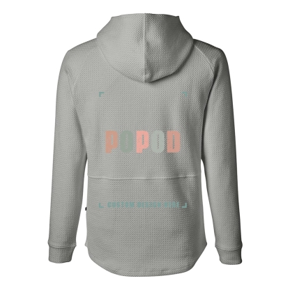 5 Colors Unisex Soft Waffle Hooded Pullover PP3916