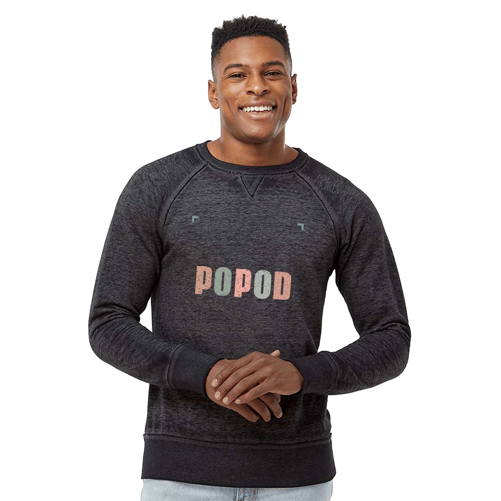 3 Colors Men's Vintage Fleece Crewneck Sweatshirt PP3927