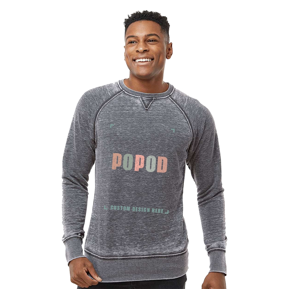 3 Colors Men's Vintage Fleece Crewneck Sweatshirt PP3927