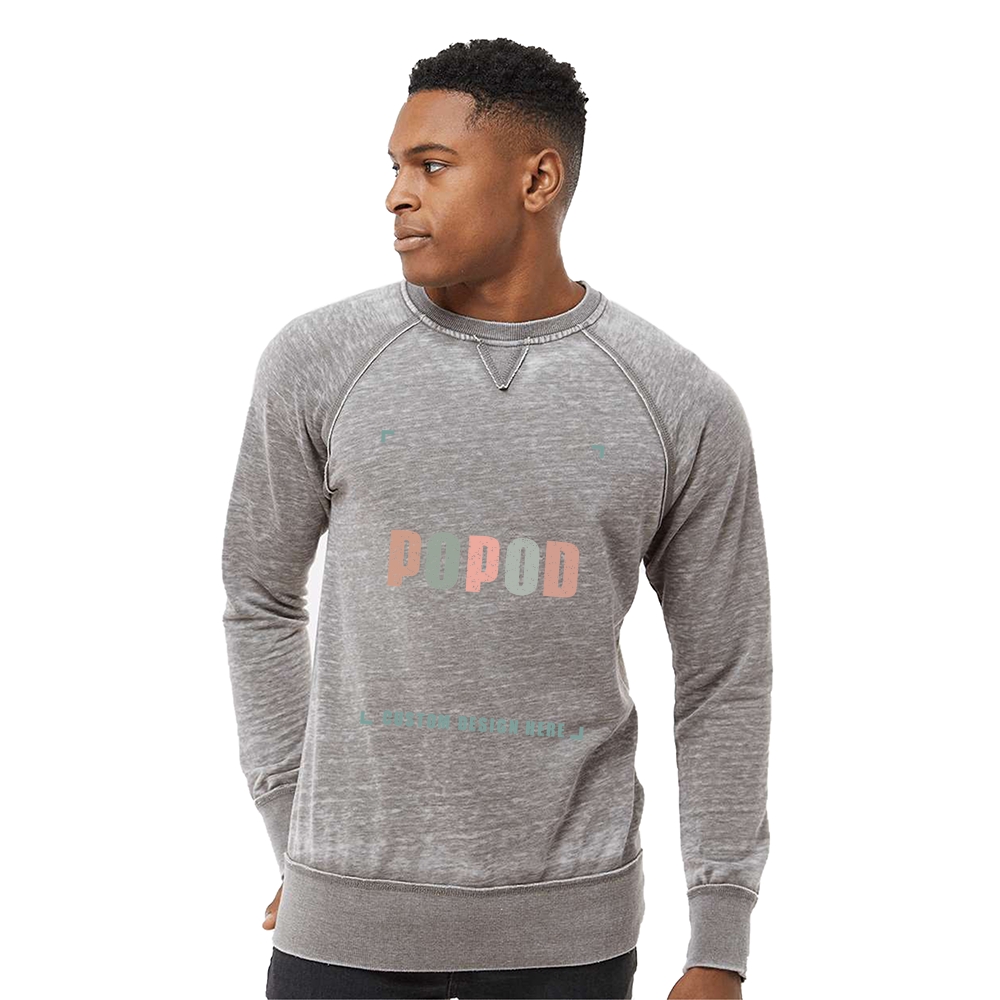 3 Colors Men's Vintage Fleece Crewneck Sweatshirt PP3927