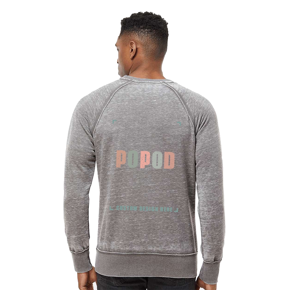 3 Colors Men's Vintage Fleece Crewneck Sweatshirt PP3927