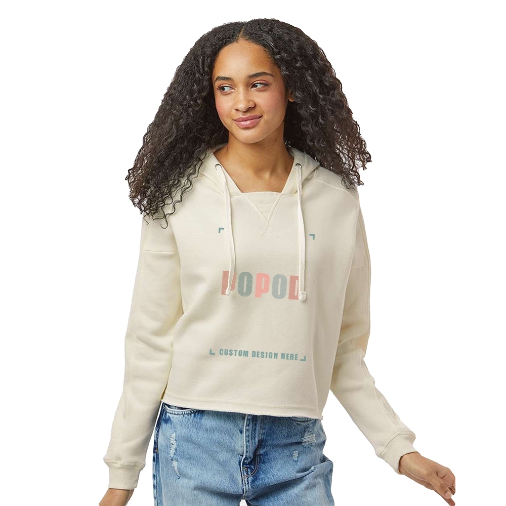 3 Colors Women's Crop Hooded PP9187