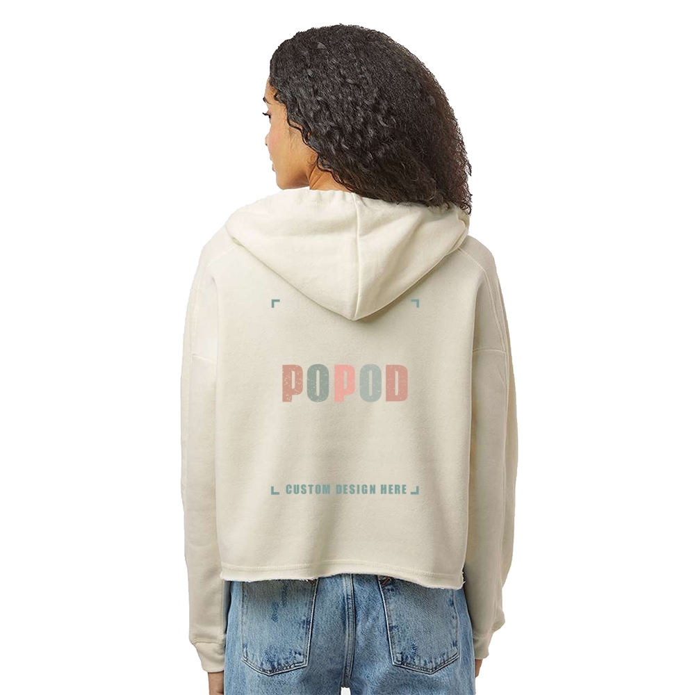 3 Colors Women's Crop Hooded PP9187