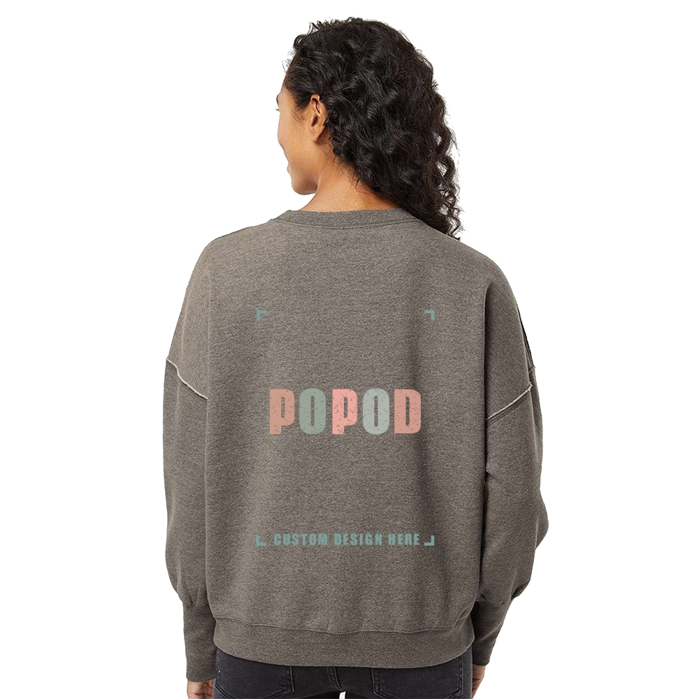 2 Colors Women's Fleece Crewneck Sweatshirt PP9224