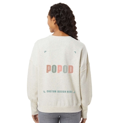 2 Colors Women's Fleece Crewneck Sweatshirt PP9224