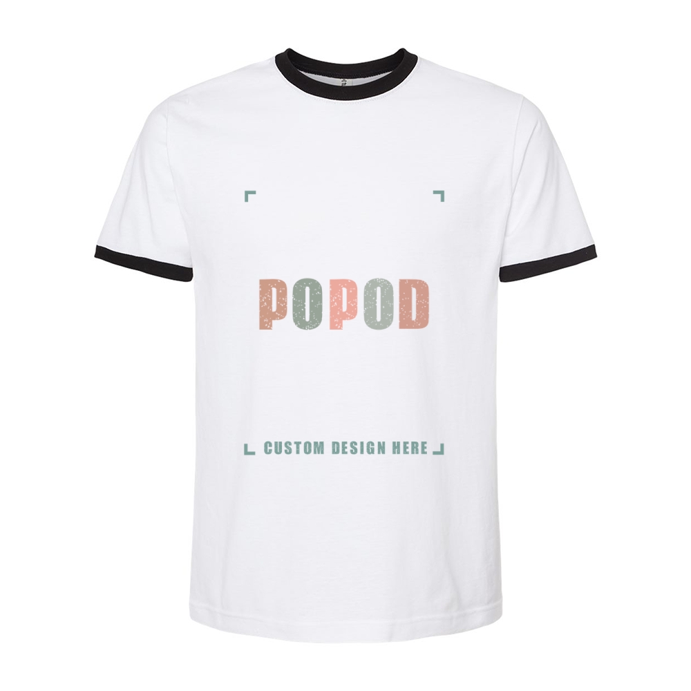 7 Colors Unisex Fine Jersey Ringer T-Shirt PP9309