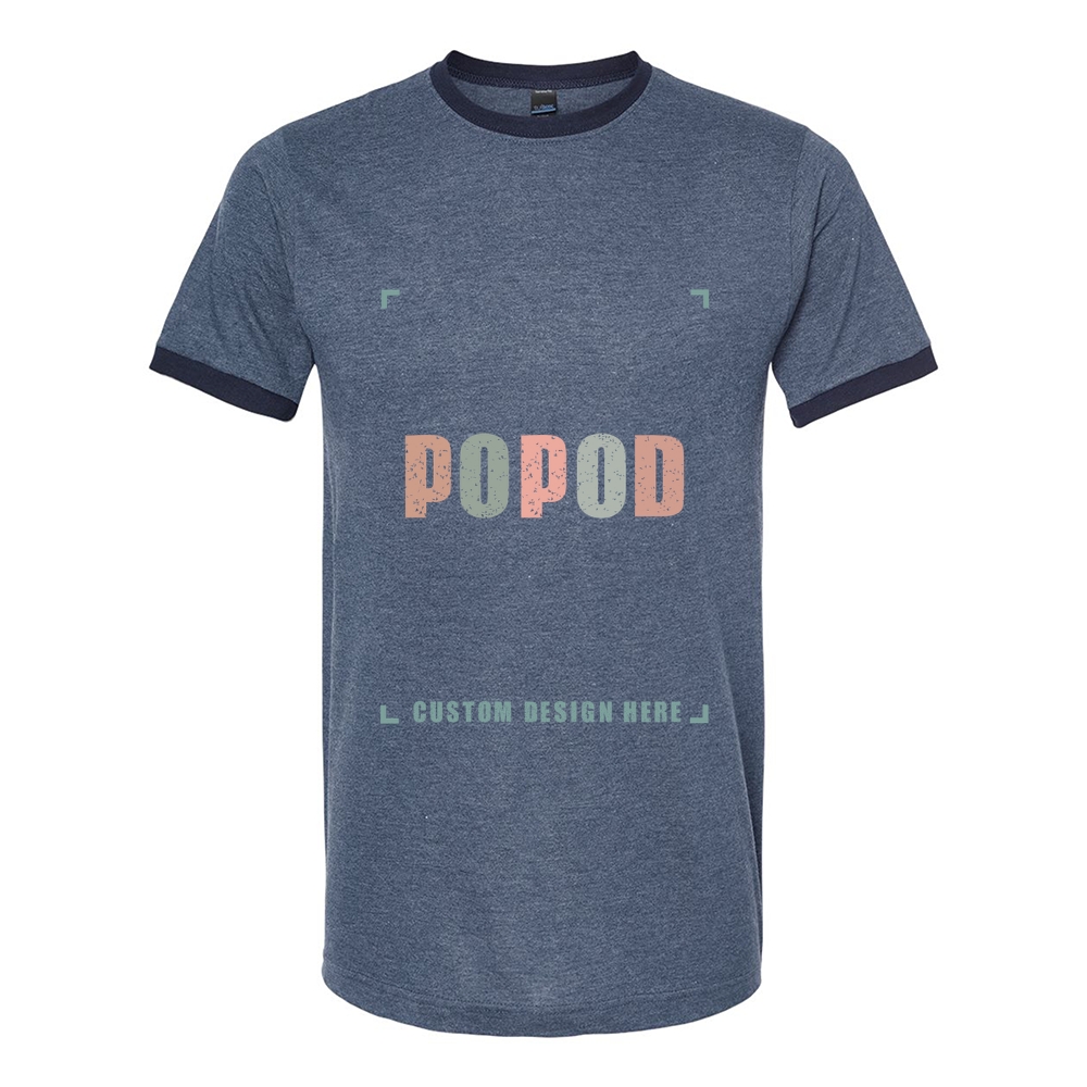 7 Colors Unisex Fine Jersey Ringer T-Shirt PP9309