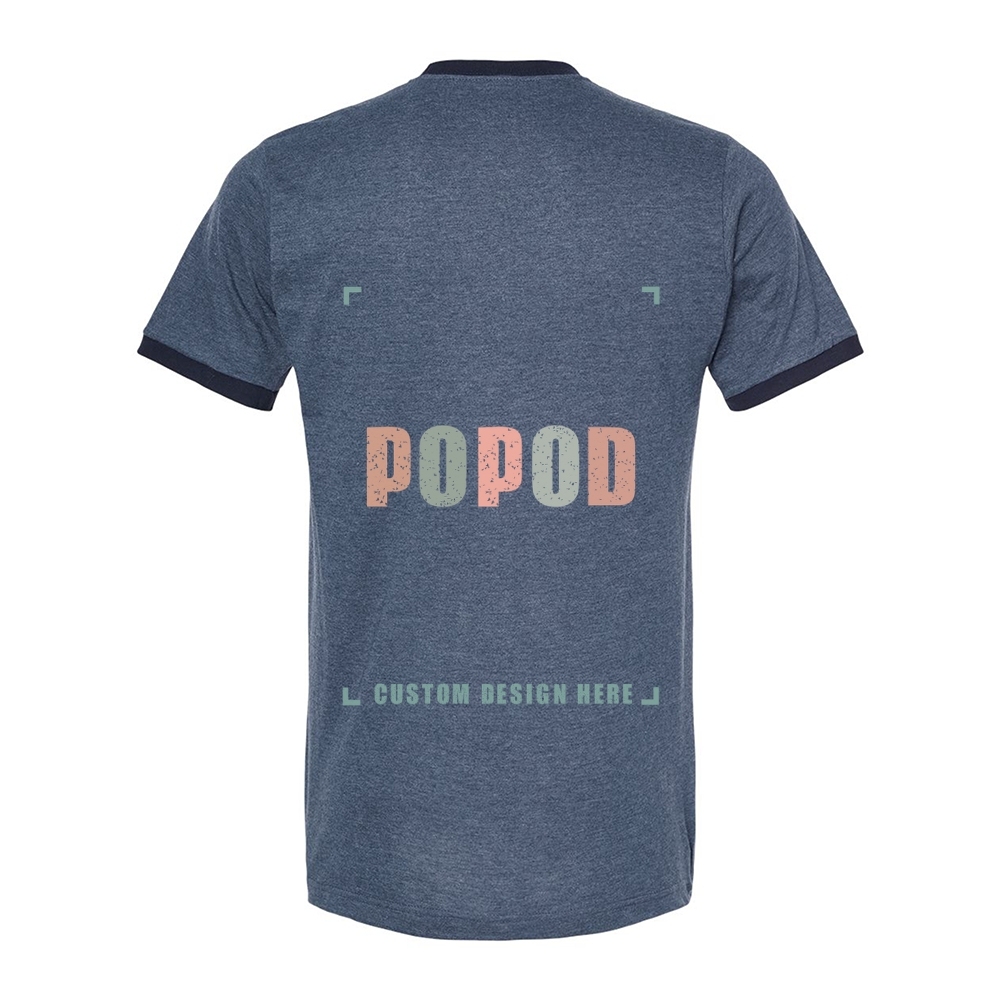 7 Colors Unisex Fine Jersey Ringer T-Shirt PP9309