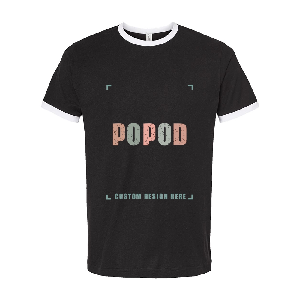 7 Colors Unisex Fine Jersey Ringer T-Shirt PP9309