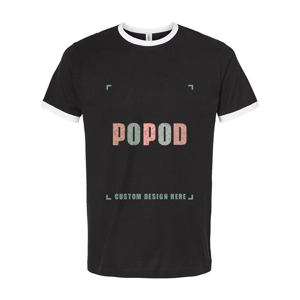 7 Colors Unisex Fine Jersey Ringer T-Shirt PP9309