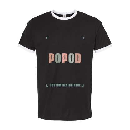 7 Colors Unisex Fine Jersey Ringer T-Shirt PP9309