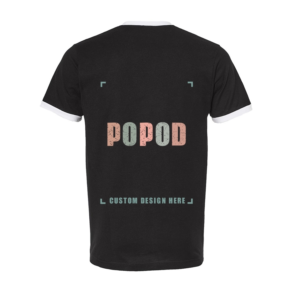 7 Colors Unisex Fine Jersey Ringer T-Shirt PP9309