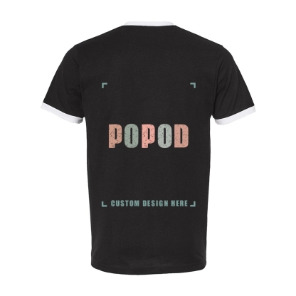 7 Colors Unisex Fine Jersey Ringer T-Shirt PP9309