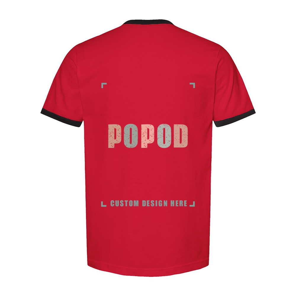 7 Colors Unisex Fine Jersey Ringer T-Shirt PP9309