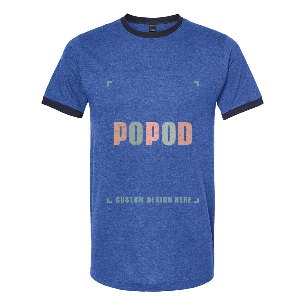 7 Colors Unisex Fine Jersey Ringer T-Shirt PP9309