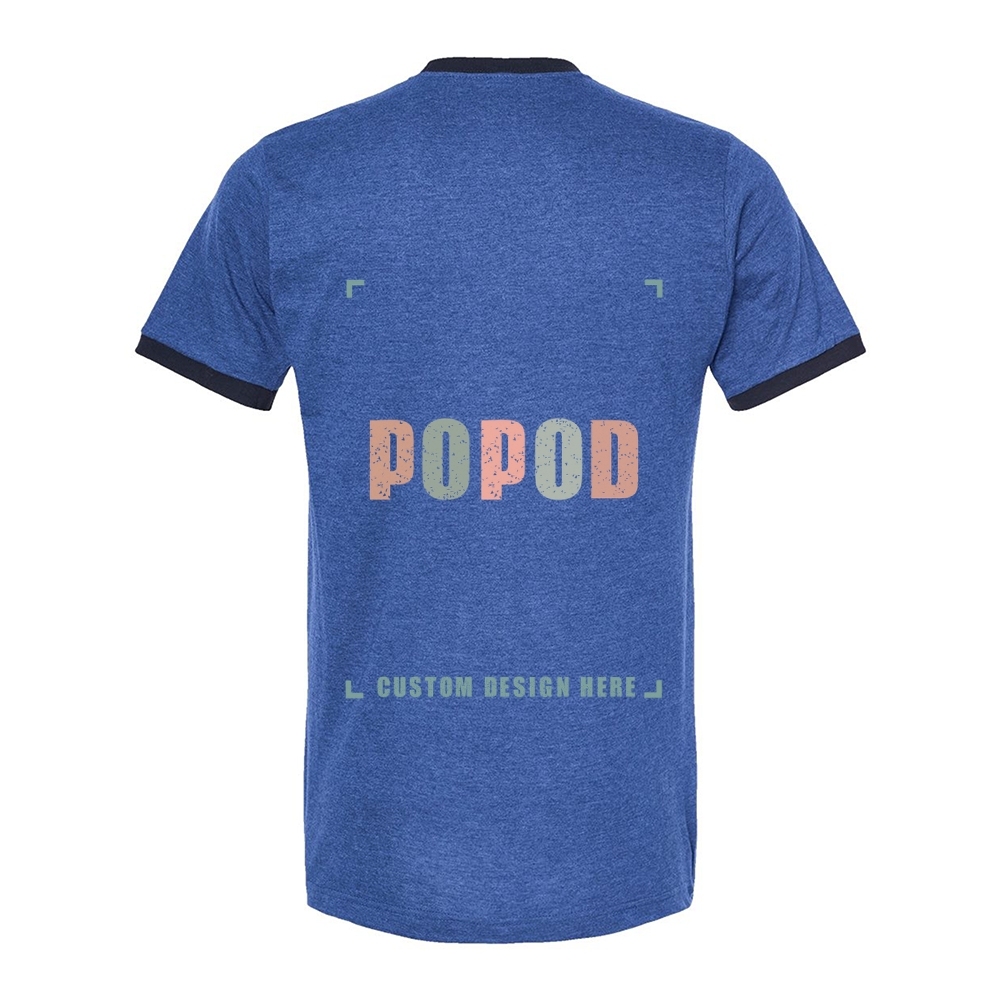 7 Colors Unisex Fine Jersey Ringer T-Shirt PP9309