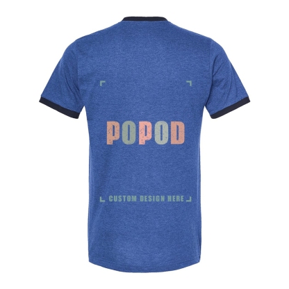 7 Colors Unisex Fine Jersey Ringer T-Shirt PP9309