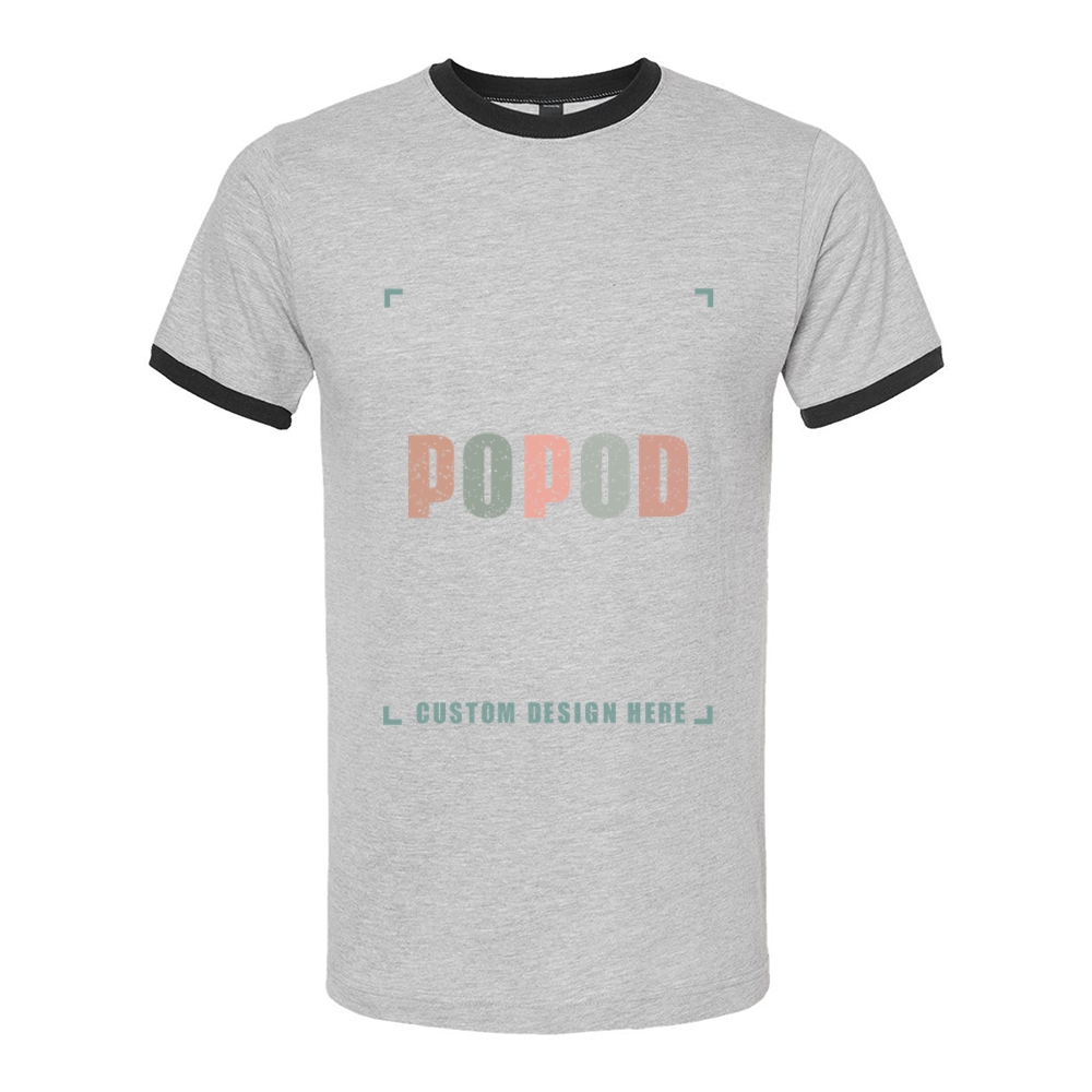 7 Colors Unisex Fine Jersey Ringer T-Shirt PP9309