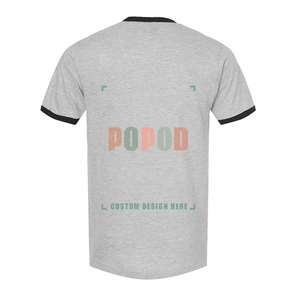 7 Colors Unisex Fine Jersey Ringer T-Shirt PP9309