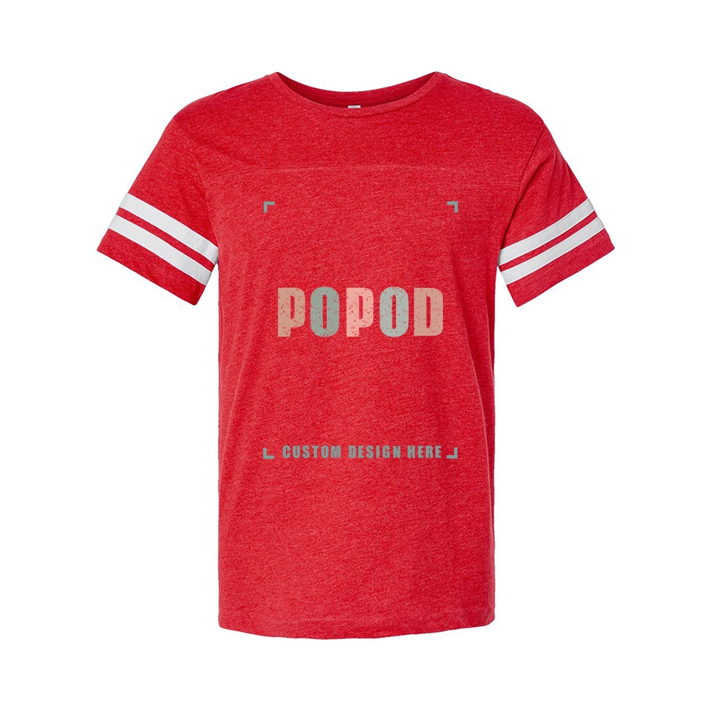 5 Colors Unisex Football Fine Jersey Tee PP9331