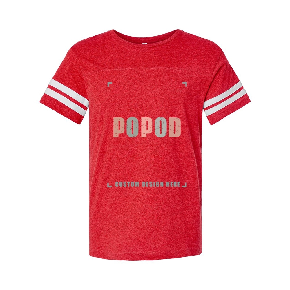 5 Colors Unisex Football Fine Jersey Tee PP9331